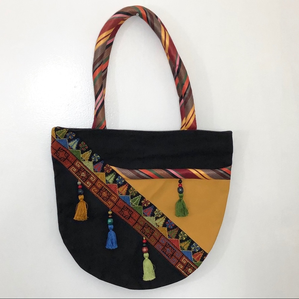 Vintage Fabric Patchwork Artisan Bag